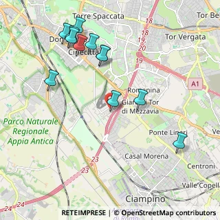 Mappa Via Achille Capizzano, 00173 Roma RM, Italia (2.39167)