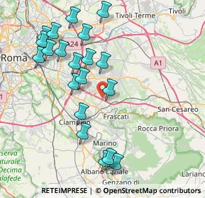 Mappa Vicolo Dello Sterparone, 00044 Frascati RM, Italia (8.915)