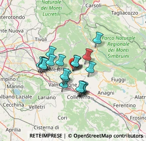 Mappa Via Brancaleone, 00030 Genazzano RM, Italia (9.7295)