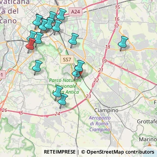 Mappa Via Cerenzia, 00178 Roma RM, Italia (5.25941)
