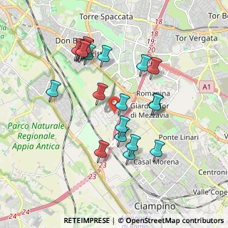 Mappa Via Mario Broglio, 00173 Roma RM, Italia (1.9105)