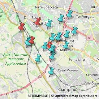 Mappa Via Luigi di Sarro, 00173 Roma RM, Italia (1.711)