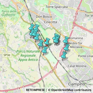 Mappa Via Bova, 00178 Roma RM, Italia (1.30643)