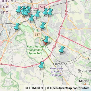 Mappa Via Bova, 00178 Roma RM, Italia (5.56357)