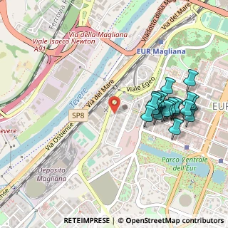 Mappa Via Eufrate, 00144 Roma RM, Italia (0.5265)