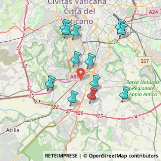 Mappa Via Eufrate, 00144 Roma RM, Italia (4.03917)