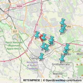 Mappa Via Francavilla Angitola, 00173 Roma RM, Italia (3.63615)