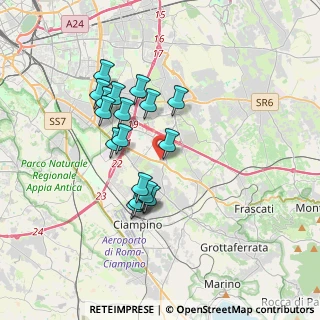 Mappa Via Francavilla Angitola, 00173 Roma RM, Italia (3.25722)