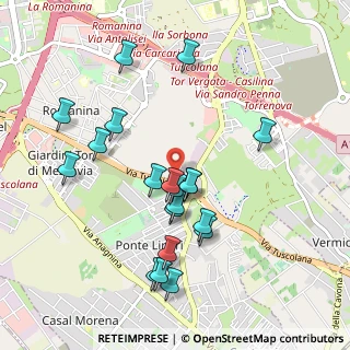 Mappa Via Francavilla Angitola, 00173 Roma RM, Italia (1.013)