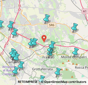 Mappa Vicolo di Pantano Secco, 00044 Frascati RM, Italia (5.64579)