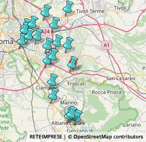 Mappa Vicolo di Pantano Secco, 00044 Frascati RM, Italia (9.633)