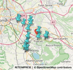 Mappa Vicolo di Pantano Secco, 00044 Frascati RM, Italia (6.306)