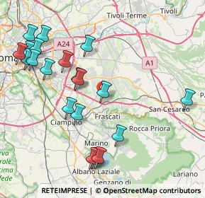 Mappa Vicolo di Pantano Secco, 00044 Frascati RM, Italia (9.937)