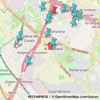 Mappa Via Alberto Lupo, 00173 Roma RM, Italia (1.38692)