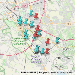 Mappa Via Vittorio Metz, 00173 Roma RM, Italia (3.458)