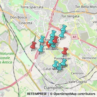 Mappa Via Vittorio Metz, 00173 Roma RM, Italia (1.38214)