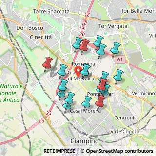 Mappa Via Vittorio Metz, 00173 Roma RM, Italia (1.629)