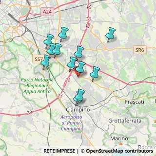 Mappa Via Mendicino, 00173 Roma RM, Italia (3.17917)