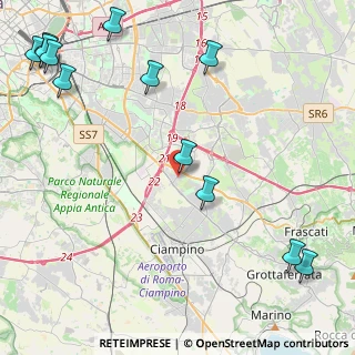 Mappa Via Mendicino, 00173 Roma RM, Italia (6.57583)