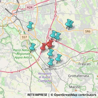 Mappa Via Mendicino, 00173 Roma RM, Italia (2.92364)