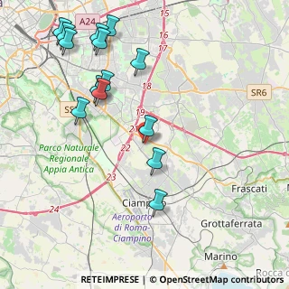 Mappa Via Mendicino, 00173 Roma RM, Italia (5.07)