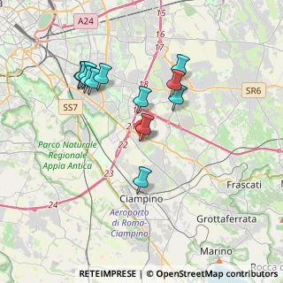 Mappa Via Mendicino, 00173 Roma RM, Italia (3.73833)
