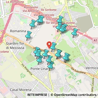 Mappa Via del Muro Linari, 00173 Roma RM, Italia (0.8935)