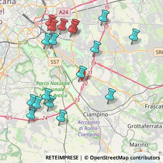 Mappa Via Enzo Benedetto, 00173 Roma RM, Italia (5.35222)