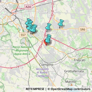 Mappa Via Zaccanopoli, 00173 Roma RM, Italia (3.60333)