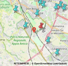 Mappa Via del Calice, 00178 Roma RM, Italia (3.08231)