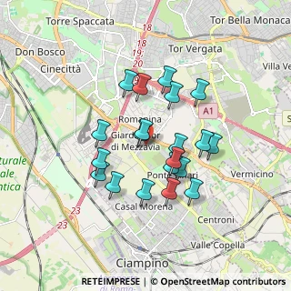 Mappa Via Cerisano, 00173 Roma RM, Italia (1.558)