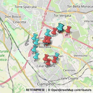 Mappa Via Cerisano, 00173 Roma RM, Italia (1.366)