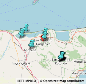 Mappa Via Matteo Fraccacreta, 71015 San Nicandro Garganico FG, Italia (15.7145)