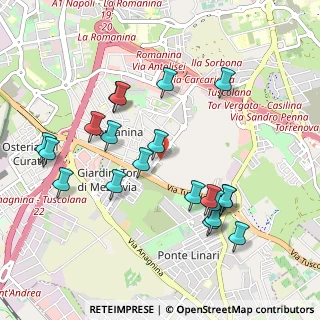 Mappa Via Leopoldo Gotti Porcinari, 00173 Roma RM, Italia (1.0855)