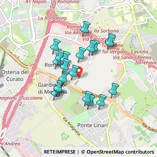 Mappa Via Leopoldo Gotti Porcinari, 00173 Roma RM, Italia (0.8215)