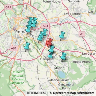 Mappa Via Leopoldo Gotti Porcinari, 00173 Roma RM, Italia (6.3375)