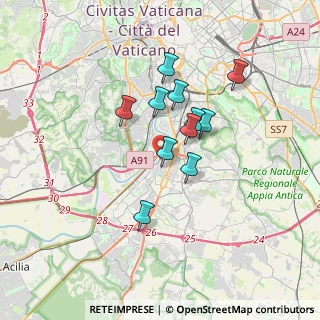 Mappa Viale Romolo Murri, 00144 Roma RM, Italia (2.82636)