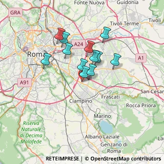Mappa Via Massimo Severo Giannini, 00173 Roma RM, Italia (5.70583)