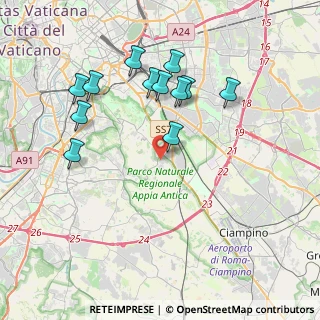 Mappa Capannelle, 00178 Roma RM, Italia (4.09417)