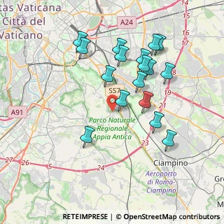 Mappa Capannelle, 00178 Roma RM, Italia (3.90471)