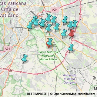 Mappa Capannelle, 00178 Roma RM, Italia (4.23056)