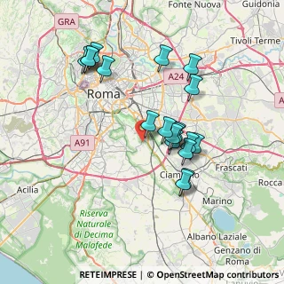 Mappa Capannelle, 00178 Roma RM, Italia (7.14789)