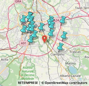 Mappa Capannelle, 00178 Roma RM, Italia (7.07421)