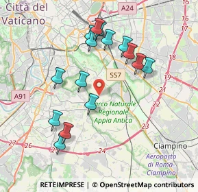 Mappa Via dei Lugari, 00178 Roma RM, Italia (3.91933)