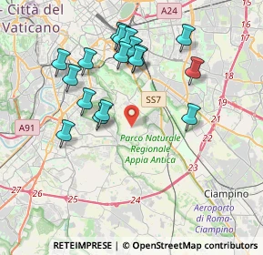 Mappa Via dei Lugari, 00178 Roma RM, Italia (4.02941)