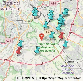 Mappa Via dei Lugari, 00178 Roma RM, Italia (4.35471)