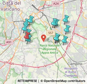 Mappa Via dei Lugari, 00178 Roma RM, Italia (3.58923)