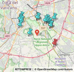 Mappa Via dei Lugari, 00178 Roma RM, Italia (3.87313)