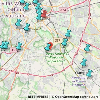 Mappa Via dei Lugari, 00178 Roma RM, Italia (6.55368)