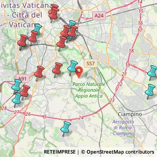 Mappa Via dei Lugari, 00178 Roma RM, Italia (6.0405)